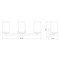 Z-Lite Thayer Vanity, 3-Light, 22.5 In.W x 5.75 In.L x 8.75 In.H, Brushed Nickel/Clear 742-3V-BN - alternate 2